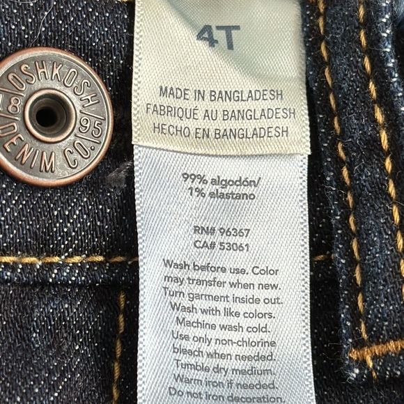 4T b’gosh jeans, DNKY but not plaid, short sleeve boys shirt - Picture 9 of 11